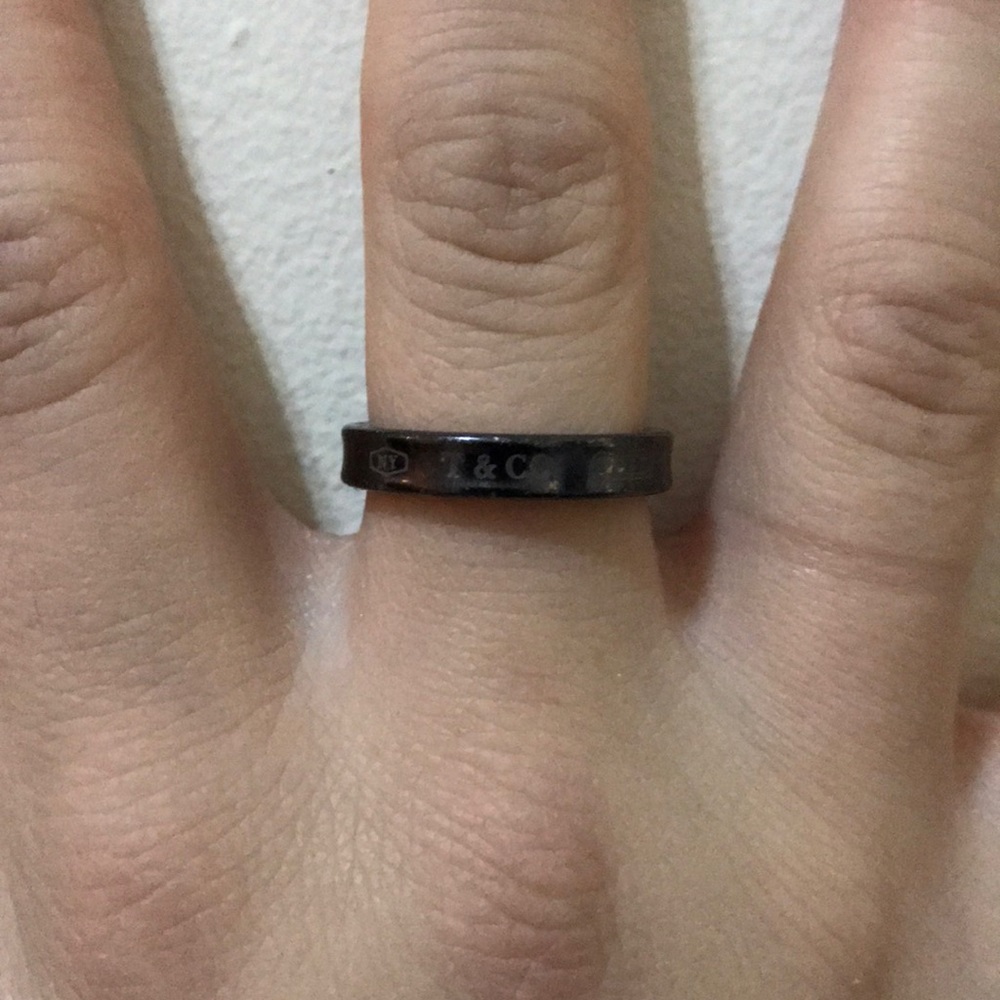 Tiffany & Co. Black Band Ring - Picture 2 of 4